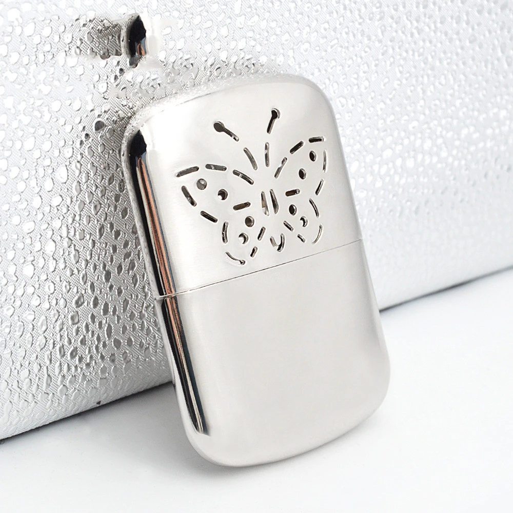 Outdoor New Metal Hand Warmer Gasoline Reusable Pocket