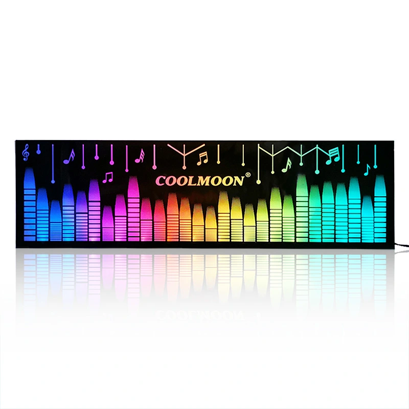 Cool Month Rgb Light Board Power Supply Compartment Light-Emitting Side Panel Chassis Graphics Card Bracket Rgb Color-Changing Led Power Light-Emitting Light Board