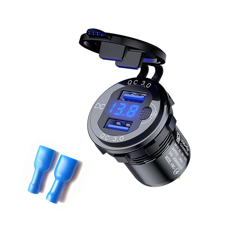 Fast Charging Car USB Charger With Key Switch