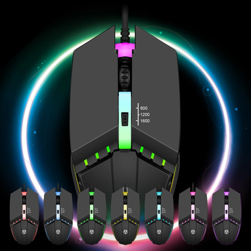 Wired Mouse Usb Glowing Computer Competitive Game