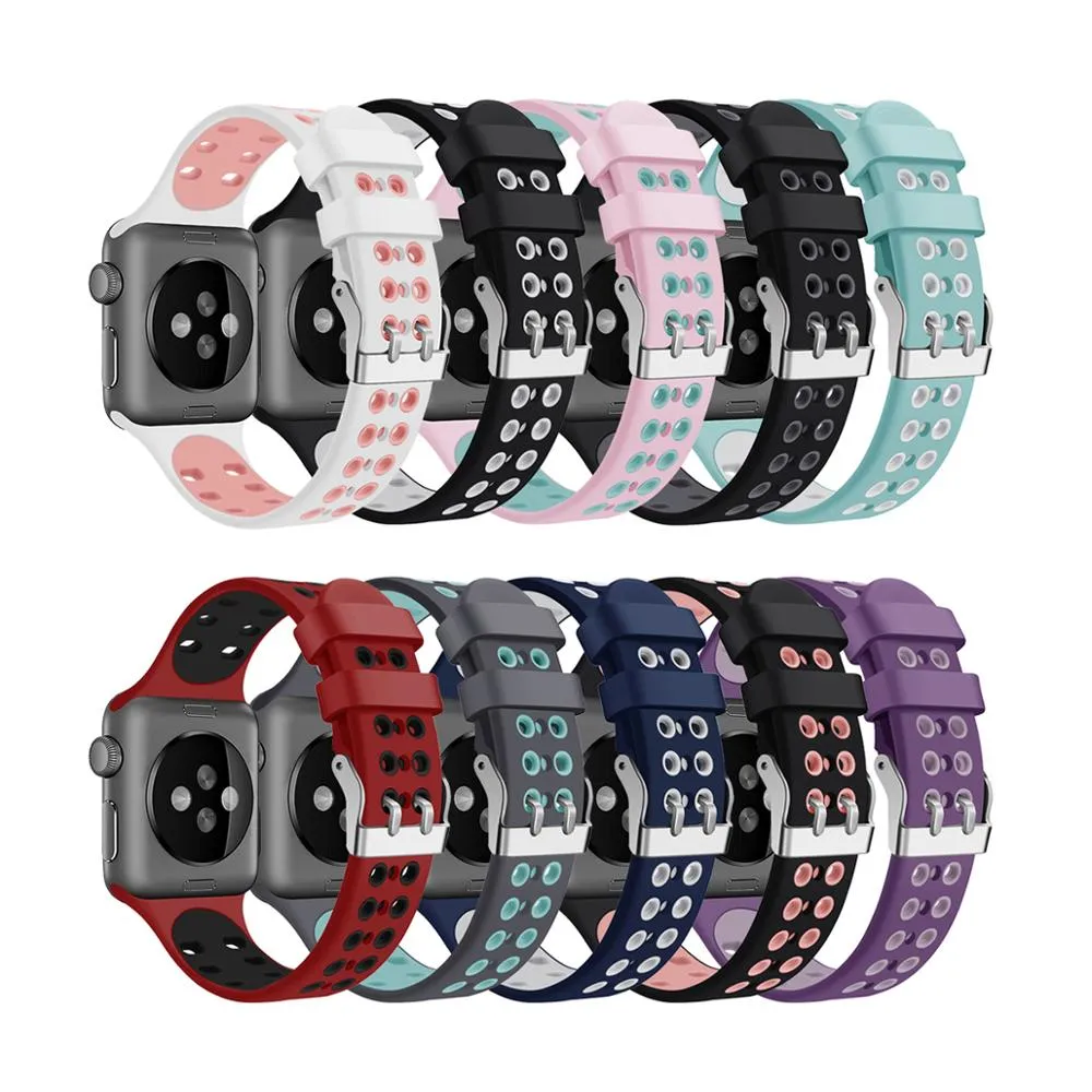 Silicone two-color strap