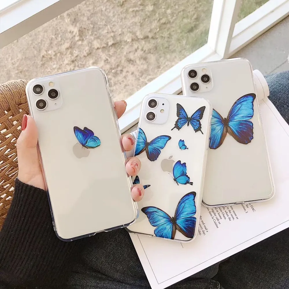 Retro butterfly phone case