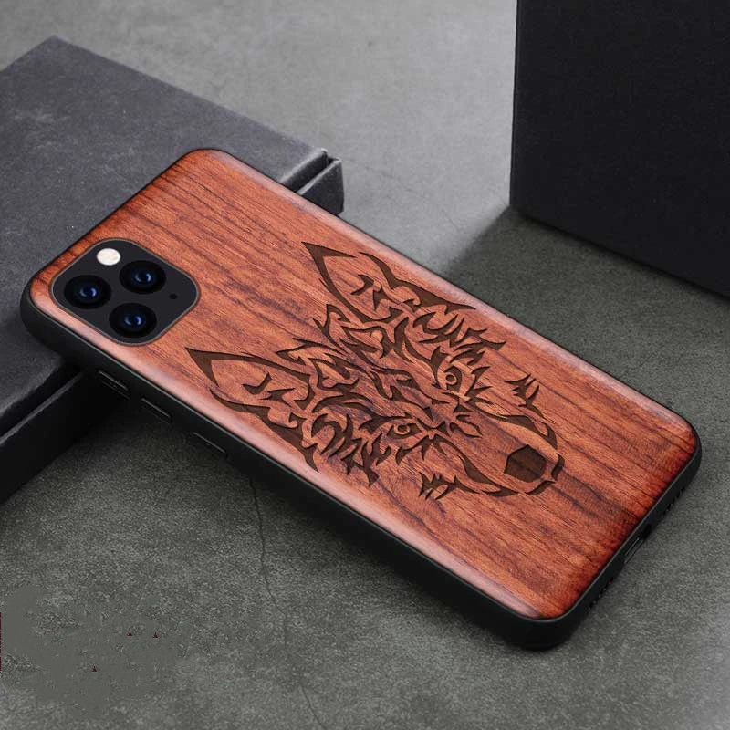 Compatible with Apple, Recommended Iphone 11 Protective Case Apple 11Pro Max Full Package Fall Proof Mobile Phone Cover Retro Carving For Men