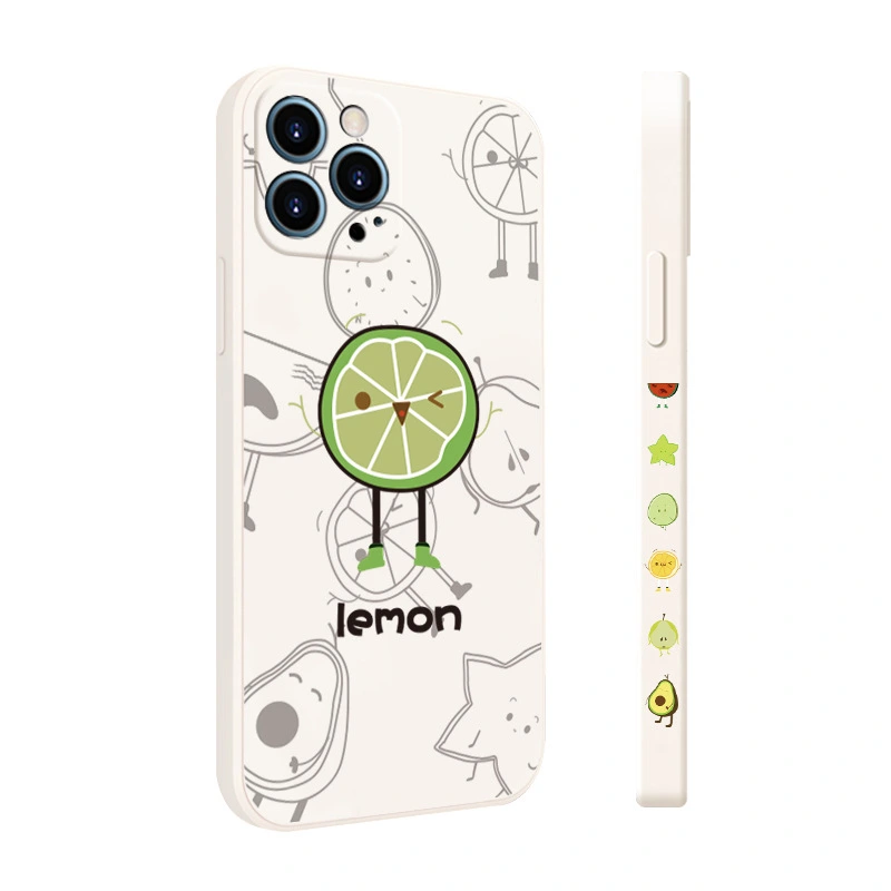 Watermelon Mobile Phone Case Lemon Liquid Side Printing Protective Cover