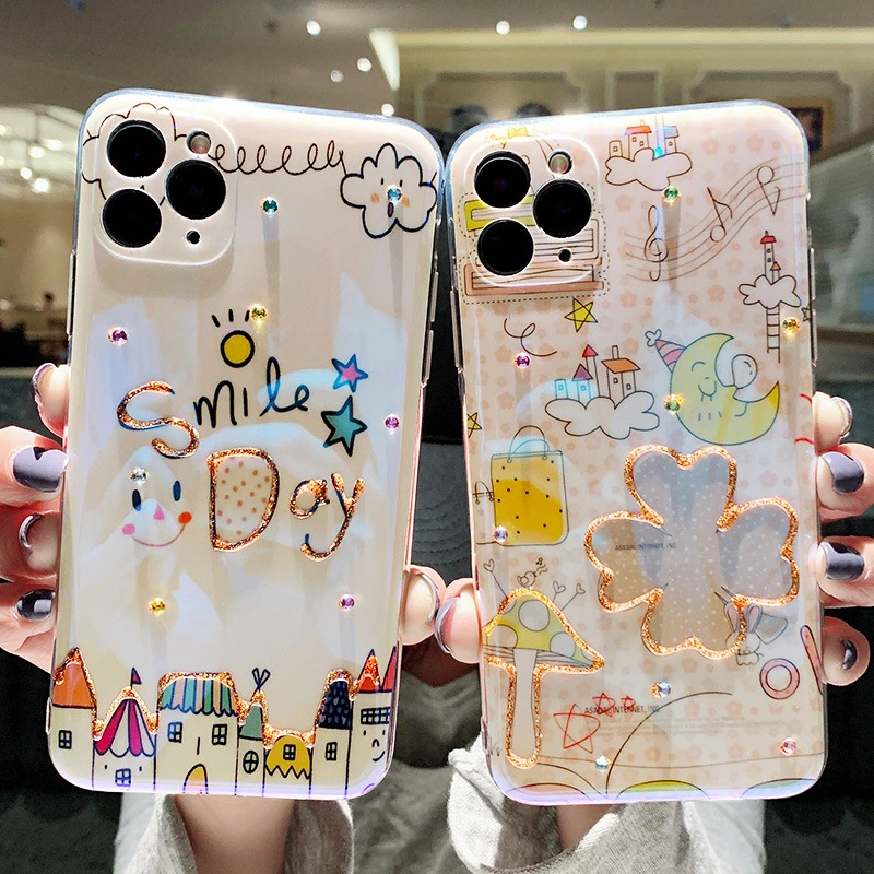 Lens All-inclusive Mobile Phone Case Female Cartoon Cute