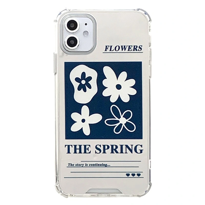 Mirror Spring Flower English Phone Case