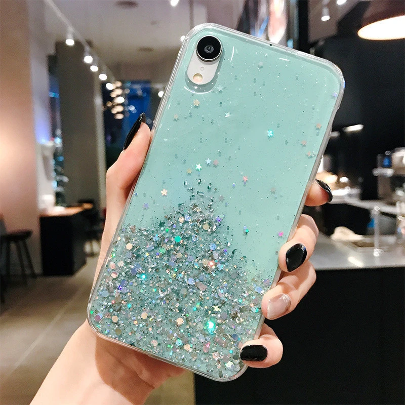 Mobile Phone Case Glitter Platinum Glue All Inclusive