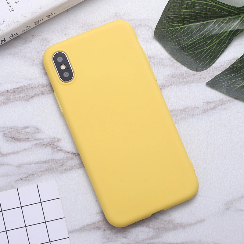 Pure Color Mobile Phone Case Women All Inclusive