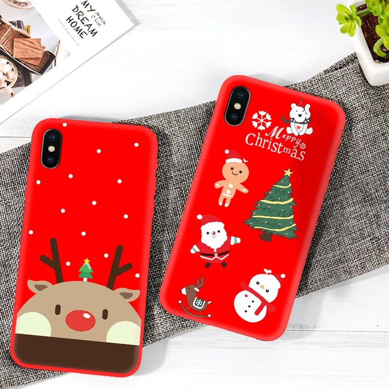 Snowflake Silicone Phone Case Christmas Gift