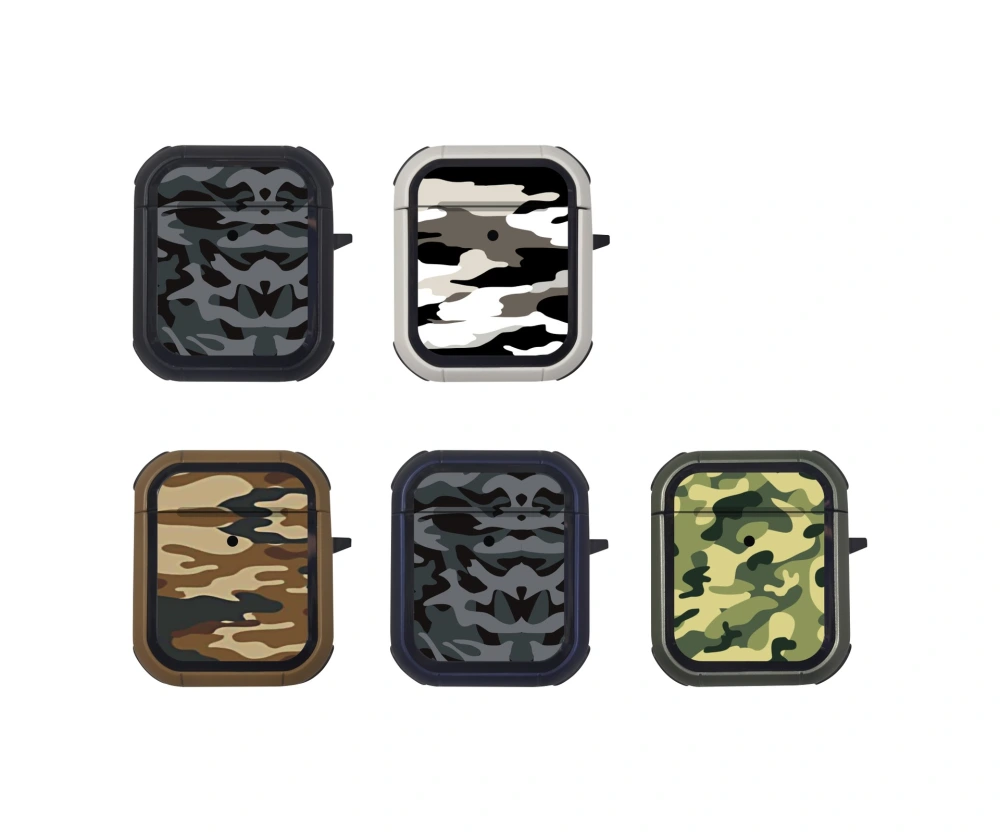 Compatible with Apple, Camouflage Pattern For Bluetooth Headset Protective Cover