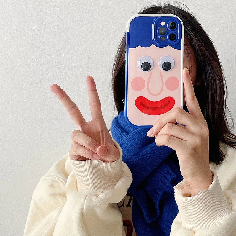 Funny Eye-moving Cartoon Phone Case