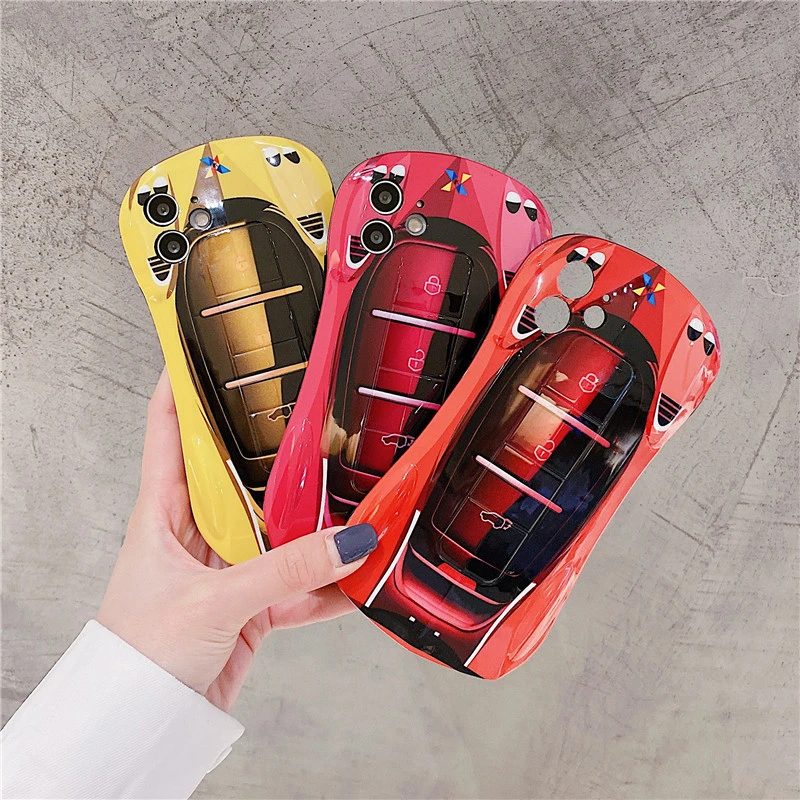 Sports Car Shape Mobile Phone Case Three-dimensional Protective Cover