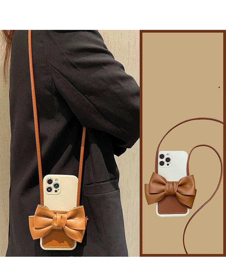 Card Bag Bow Knot Oblique Hanging All Inclusive Fashion Shell