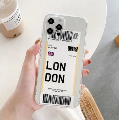 Airline Ticket Tpu Mobile Phone Case