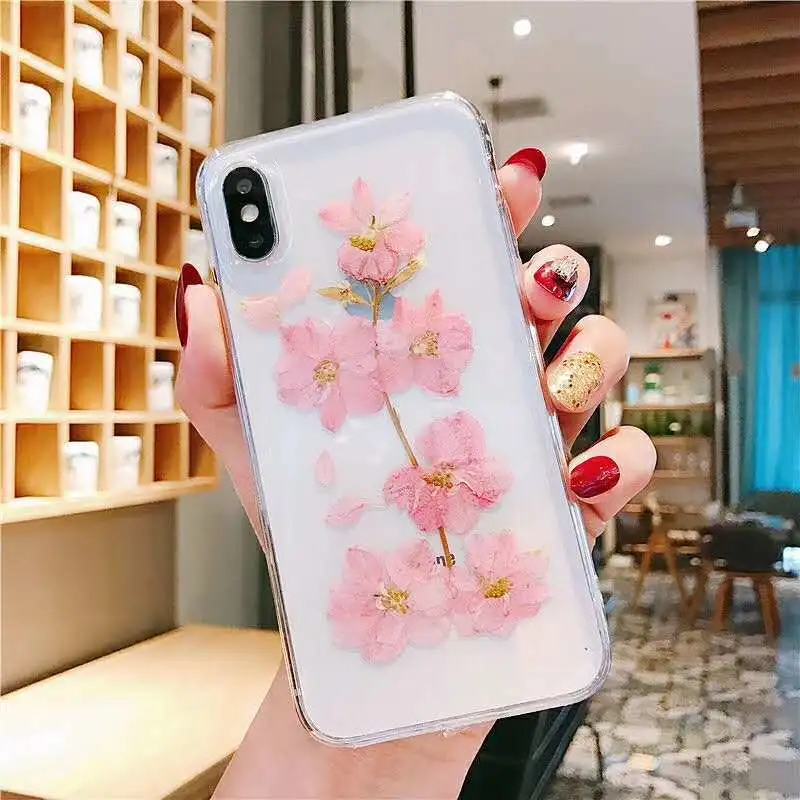 Soft Handmade Flower Rubber Protective Phone Case