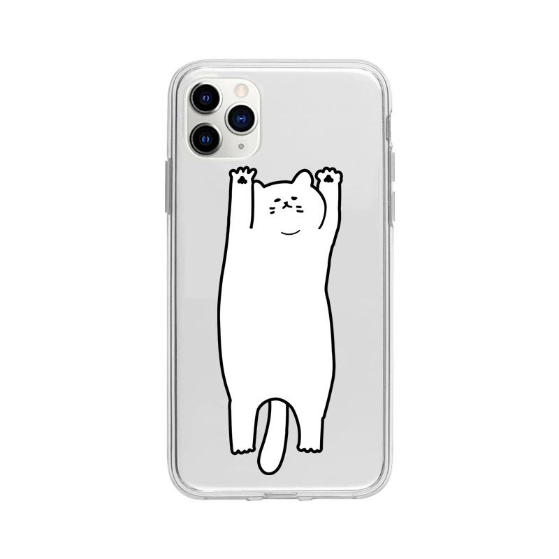 Cat transparent phone case