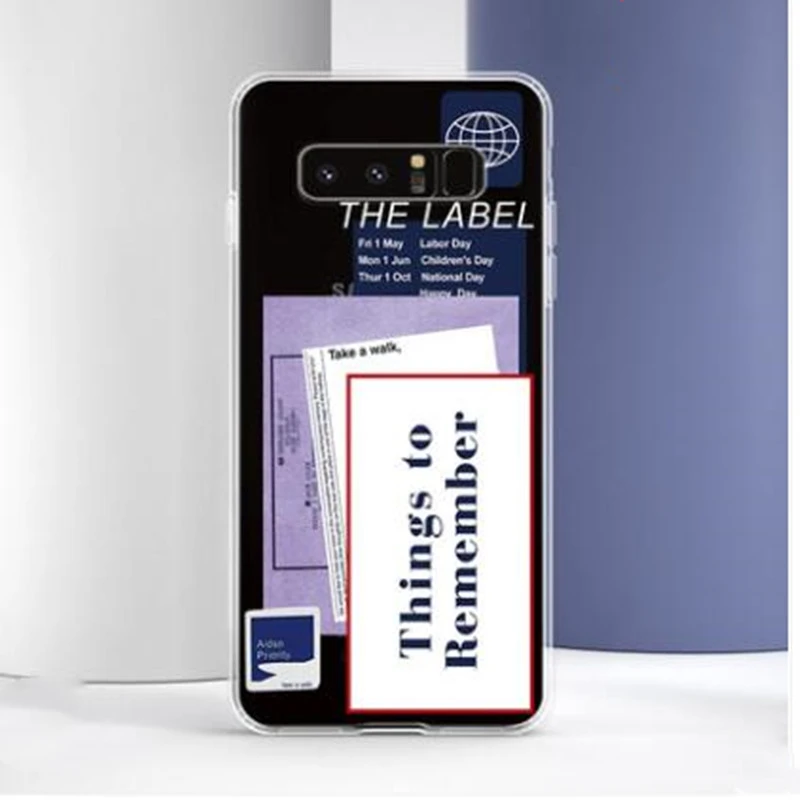 Mobile phone case soft silicone memo notes