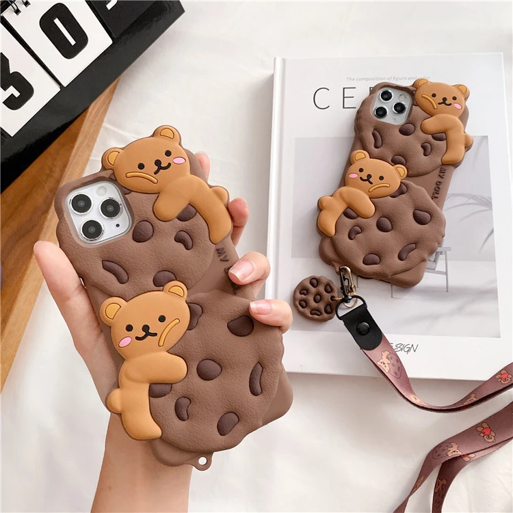 Cookie Chocolate Biscuit Bear Phone Case