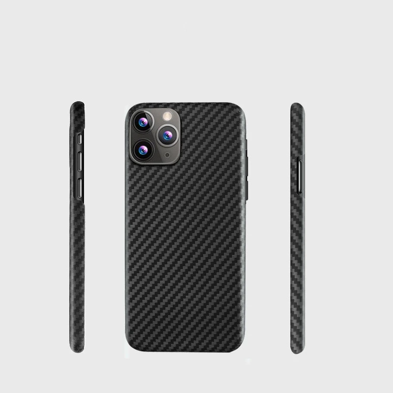 Carbon fiber light and thin phone case with magnetic suction