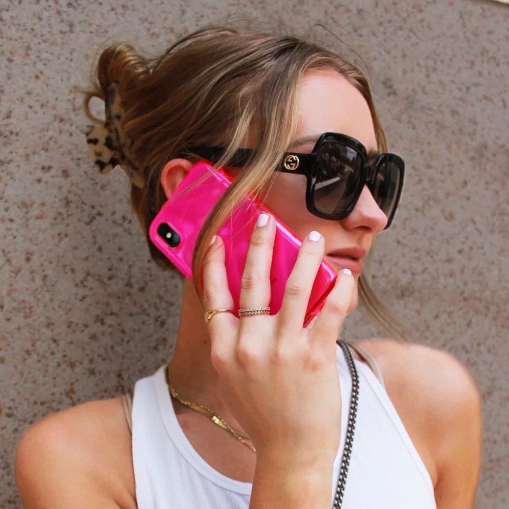 Fluorescent airbag mobile phone case