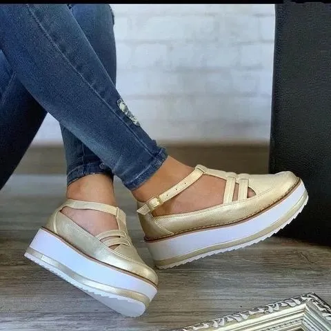 Sandals Women's Breathable Sponge Cake Platform Casual Shoes