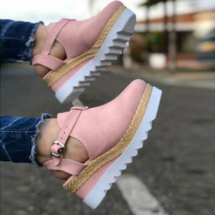 Wedge Heel Platform With Platform Women's Shoes