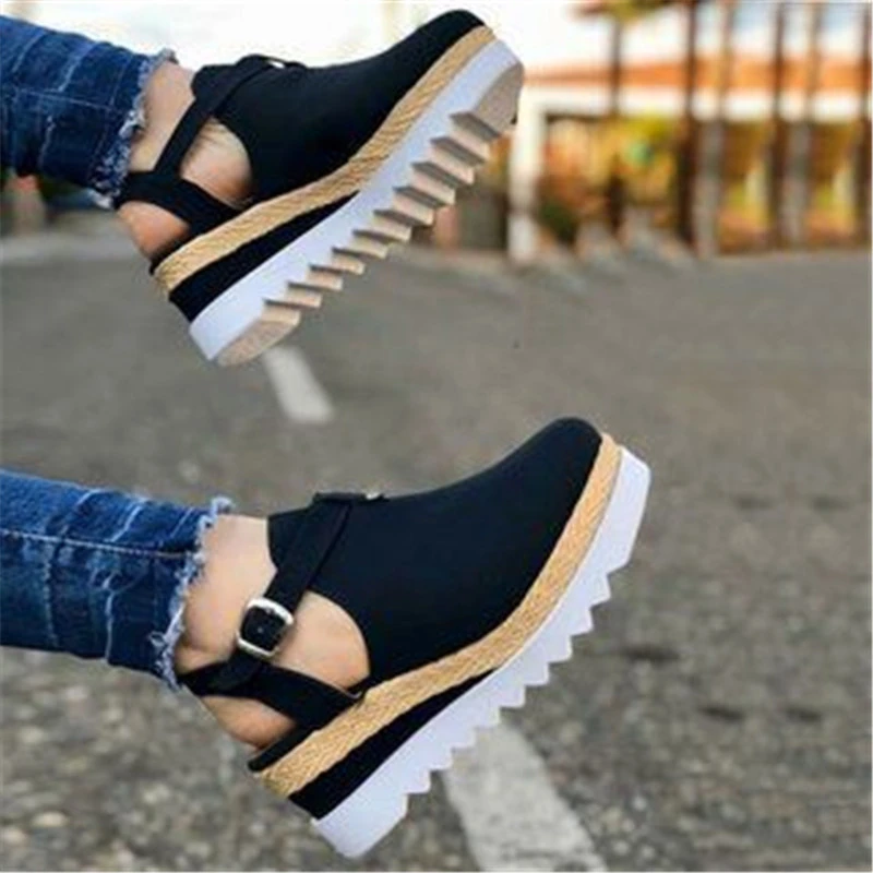 Wedge Heel Platform With Platform Women's Shoes