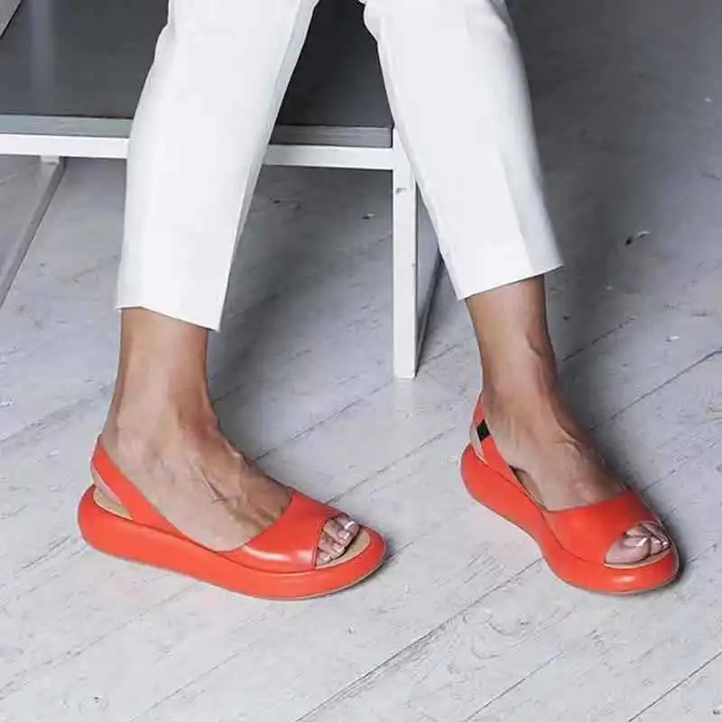 Shoes fish mouth thick ladies sandals
