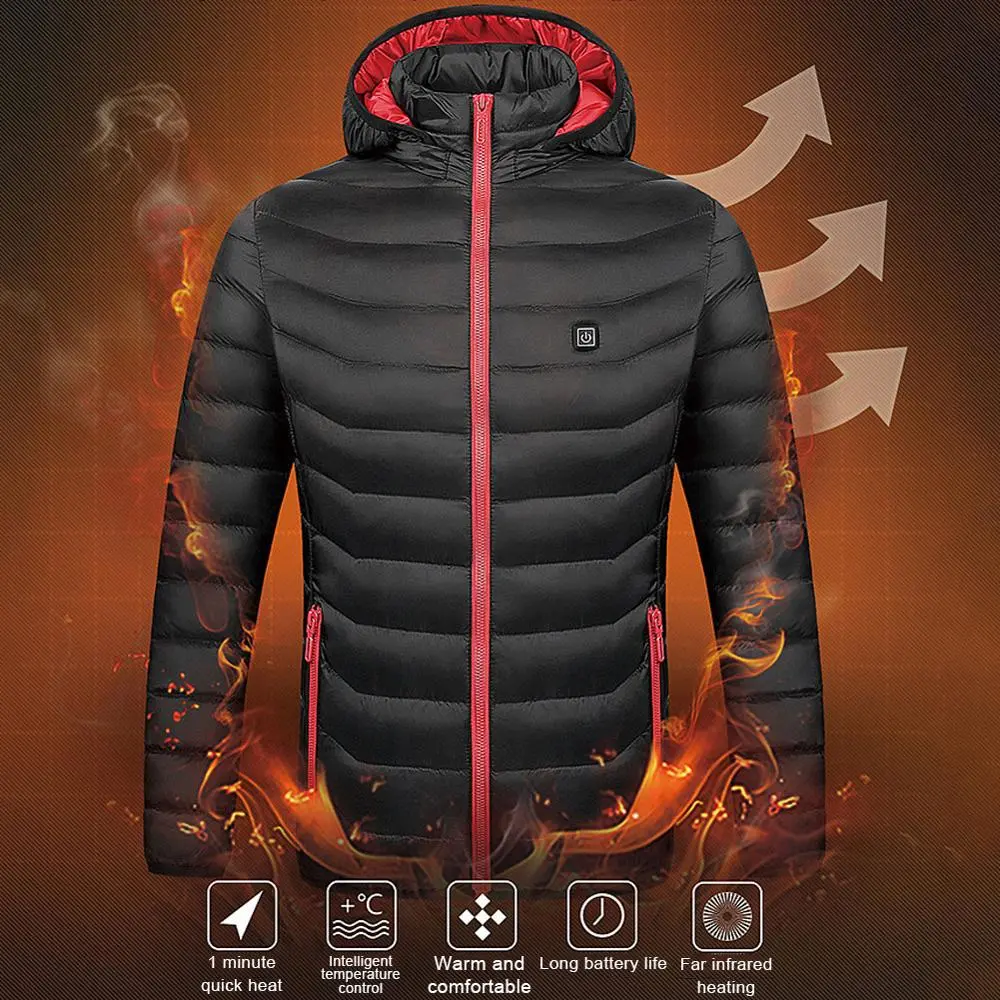 USB charging smart heating heating down padded jacket