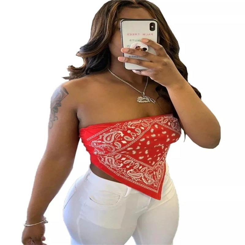 European And American Word Collar Strapless Tube Top Wrap Chest