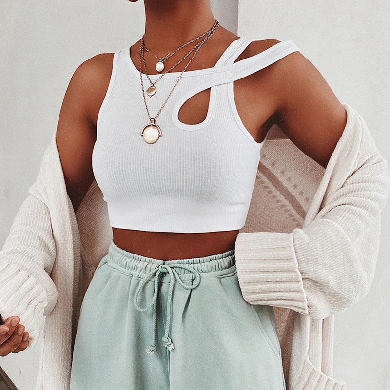 Women's new irregular sling short