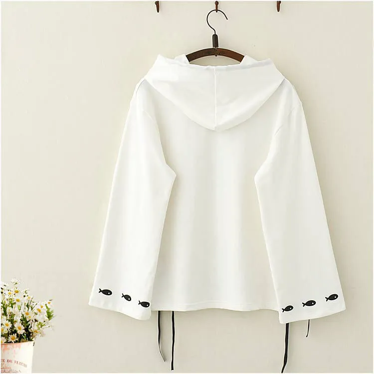Girl soft cute girl hoodie coat