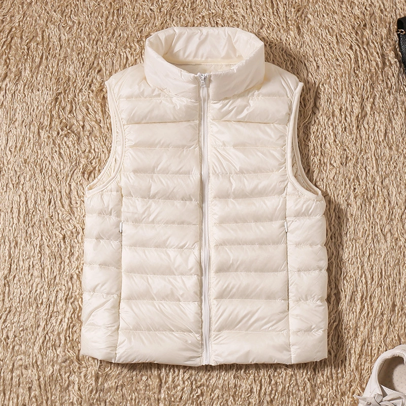 Lightweight down jacket women's Vest Short Size Large