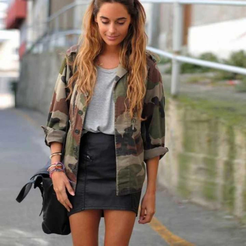 Retro camouflage jacket