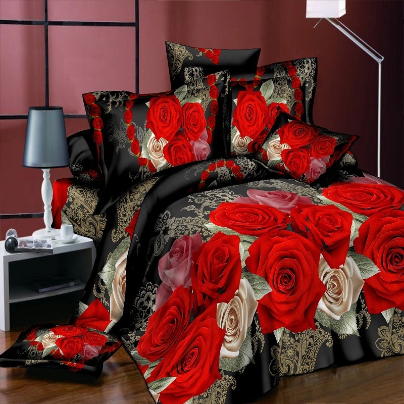 4-Piece Reactive Printing And Dyeing Bedding Set