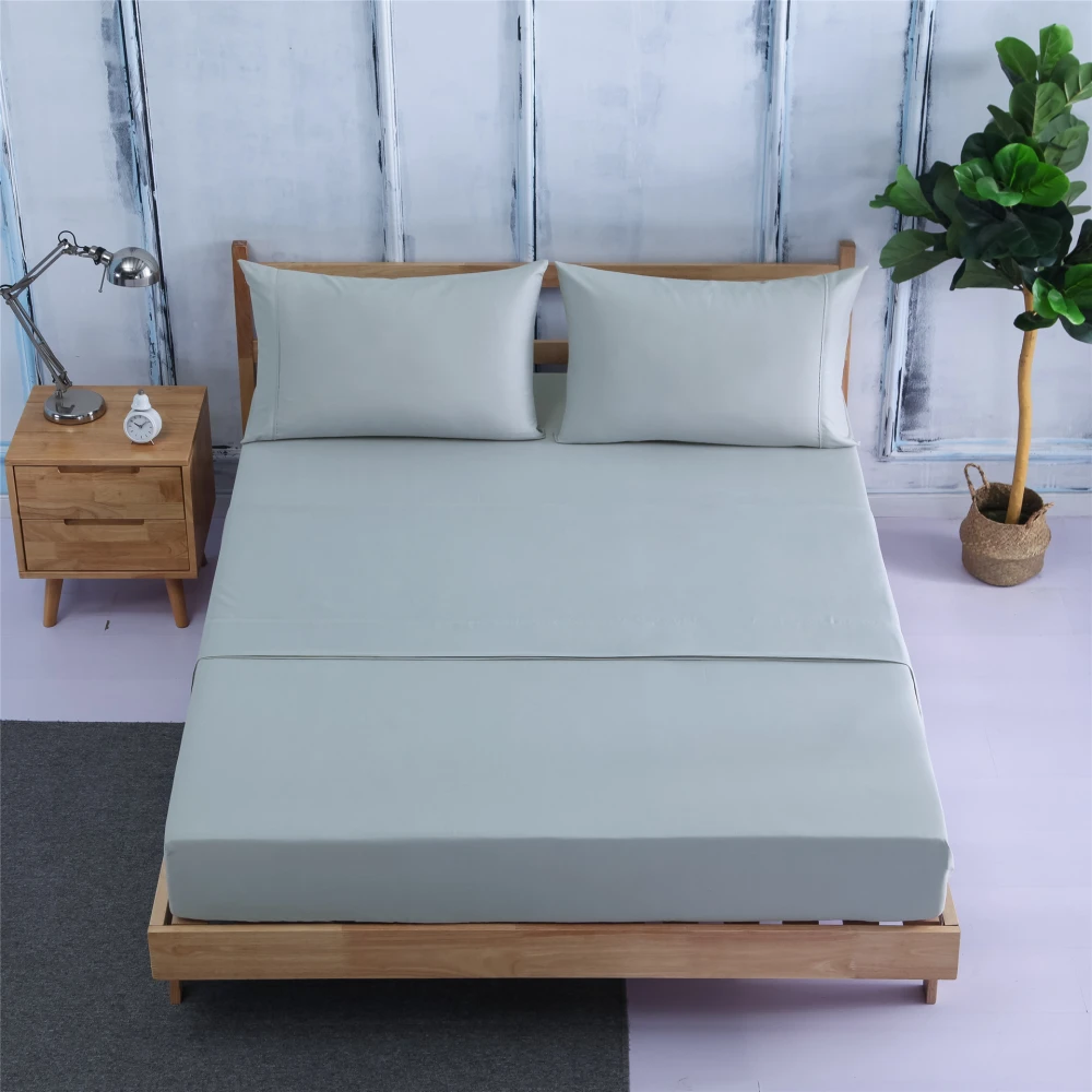 Four-piece Bedding, Bed Sheet, Bed Sheet, Zinc AliExpress Hot-selling Four-piece Plain Brushed