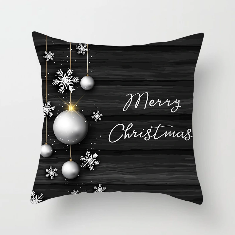 Christmas Peach Skin Digital Printing Pillowcase