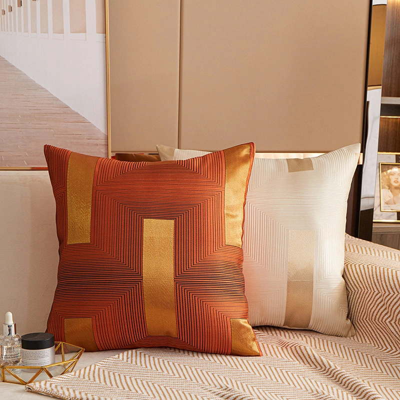 Jacquard Square Cushion Sofa Simple Pillowcase