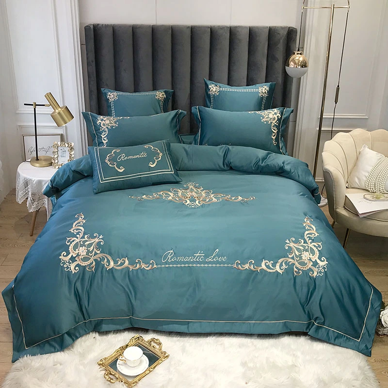 Four-Piece Cotton Bedding Ice Silk Summer European Style