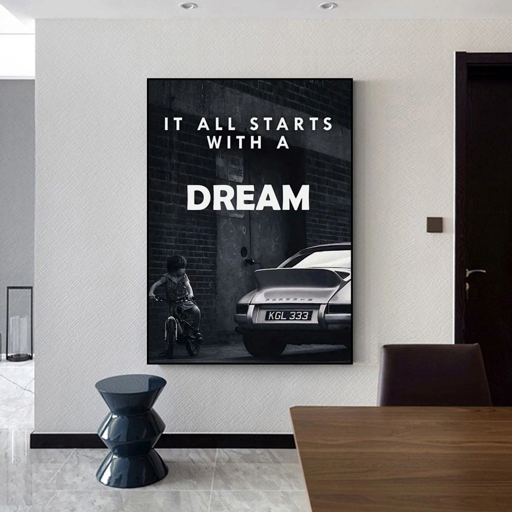 Everything Starts With A Dream Canvas Painting Core