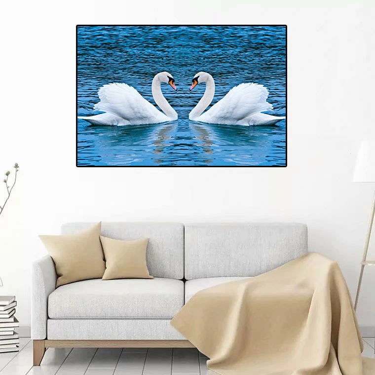 Swan point drill cross stitch