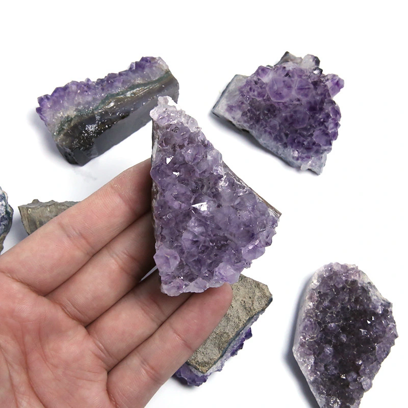 2-3.5cm Natural Uruguay Amethyst Crystal Cluster Tumbled Stone