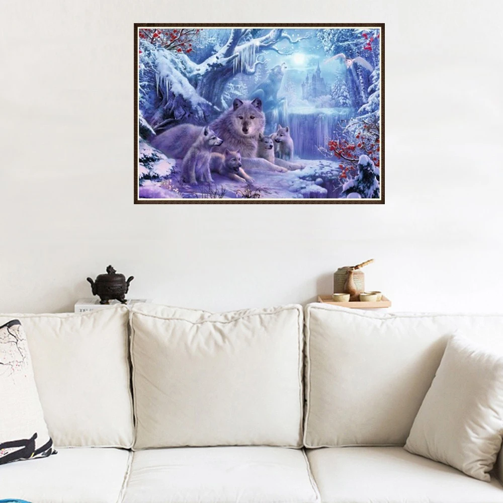 Wolf's new DIY diamond painting