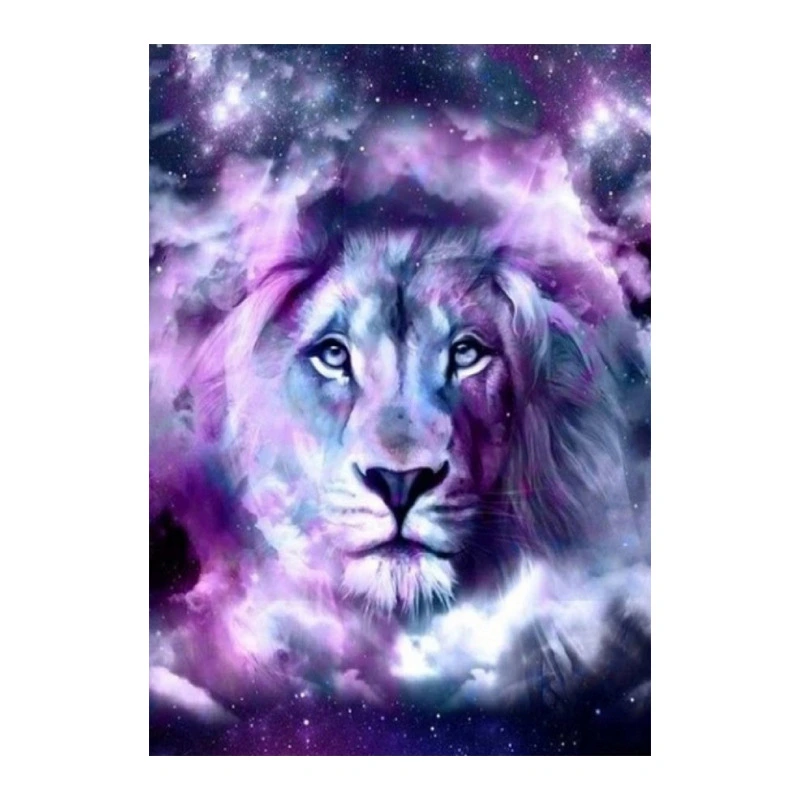 Modern European Style Colorful Lion Diamond Painting