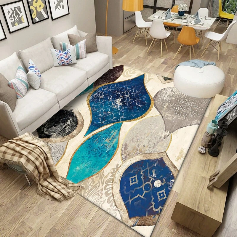ins Style Simple Modern Nordic Sofa Living Room Carpet Bedroom Coffee Table Blanket Room Bedside Mats Can Be Customized