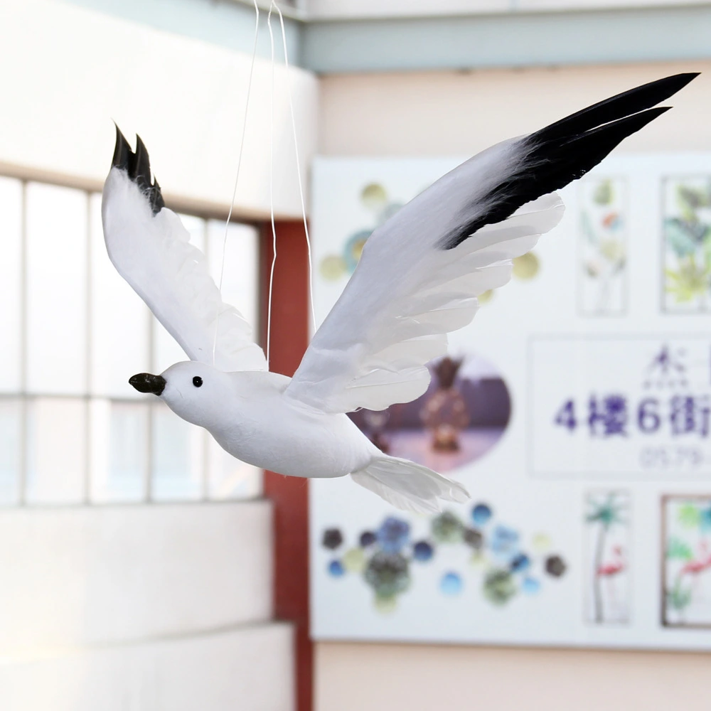 Simulation Feather Seagull Bird Gardening Forest Decoration Scene Layout Decoration