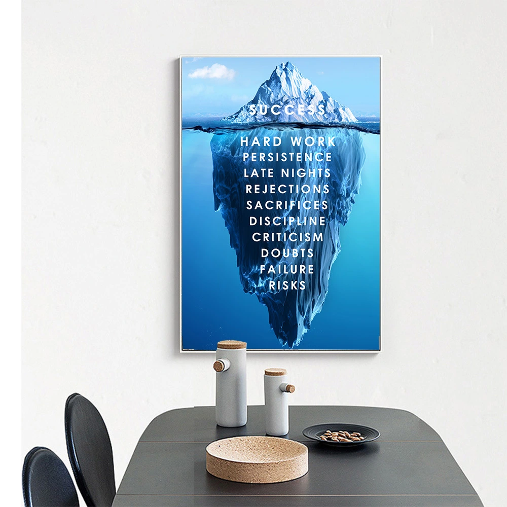 Iceberg's Law Of Success Decorative Painting