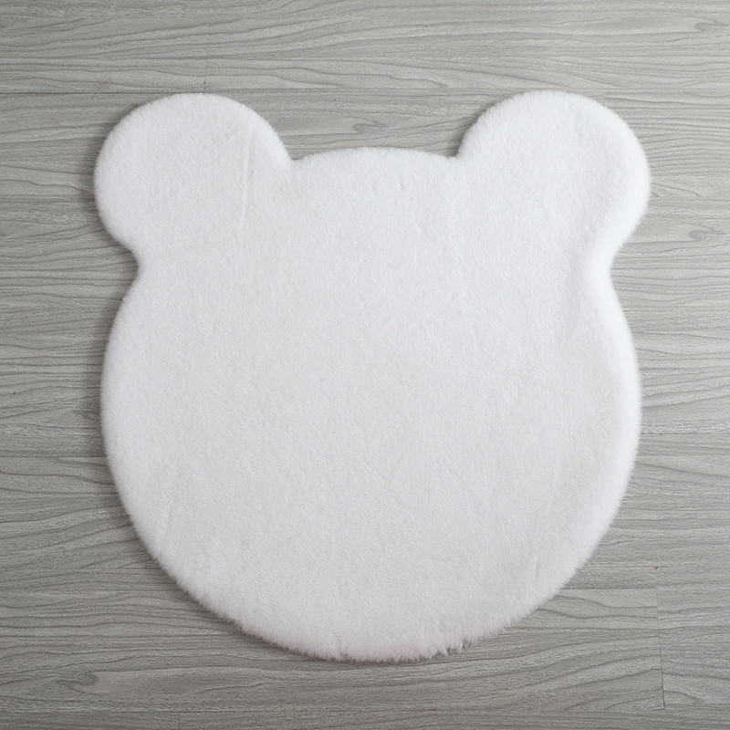 Animal Bear Head Carpet Sofa Bedroom Bedside Bay Window Children'S Room Floor Mat Door Mat