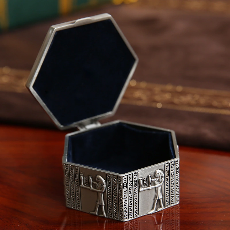 Vintage Jewelry Box Household High-end Earrings Jewelry Box