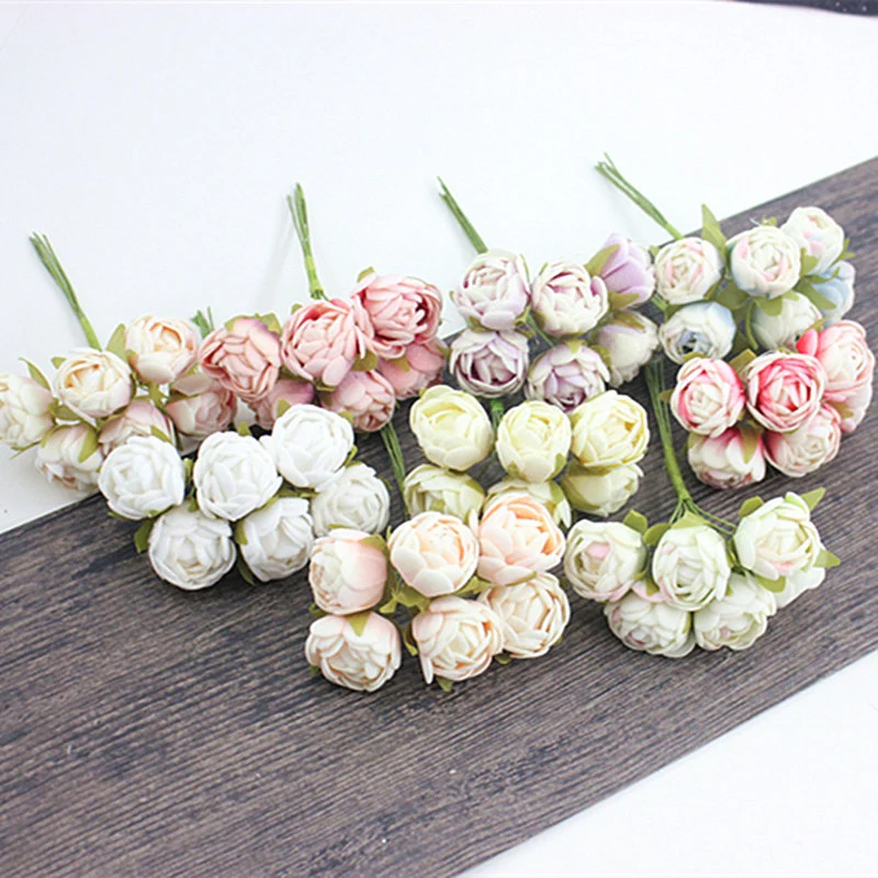 New Artificial Artificial Rose Buds Home Decoration Rose Bouquet Fake Flowers